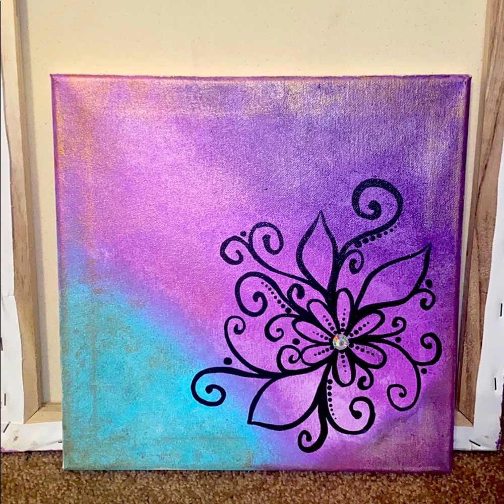 Hand Painted Canvas 9x9